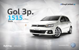 Plan Cuota Reducida Volkswagen Gol Trend Trendline 3P 