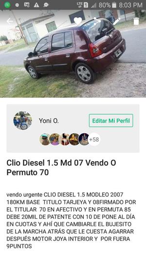 Clio Diesel$ 70
