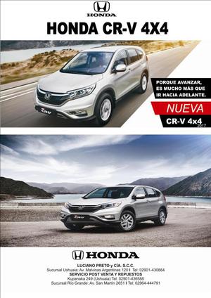 Honda CRV EXL 2.4 4WD NUEVA!!!!! PROMOCIÓN MES DE MAYO