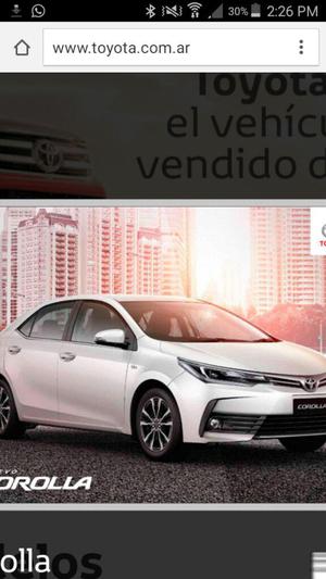 Vendo Plan de Ahorro Toyota Corolla