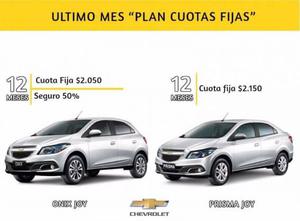 CHEVROLET ONIX CUOTAS FIJAS