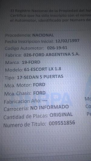 Escort Mod 97 con Gnc Titular