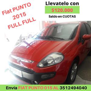 Fiat Punto  FULL FULL entrega 120mil y el saldo en