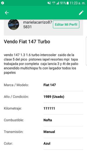 Fiat 147 Turbo Intercool