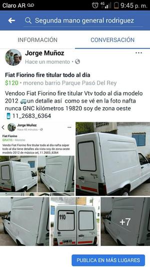 Fiat Fiorino Fire Titular Todo Al Dia..