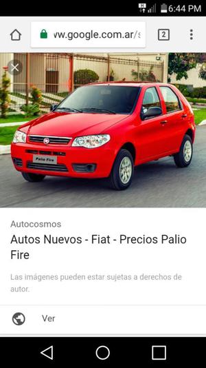 Fiat Palio 0km Adjudicado