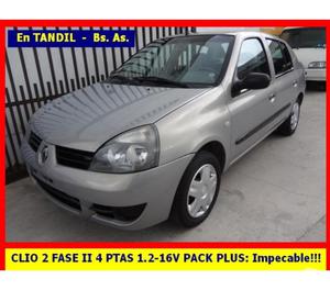 RENAULT CLIO 2 FASE II 4PTAS PACK PLUS - ....IMPECABLE!!