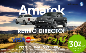 AMAROK PROMOCIONAL TRENDLINE 4X2 MY18 PRECIO FINAL $,
