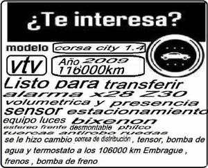 Chevrolet Corsa Otra Versión usado  kms