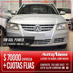 VW GOL POWER 1.4 3 Ptas  NAFTA/GNC