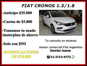 Fiat Cronos $ Tomo Usados Autos Motos Y Cuotas