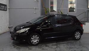 Peugeot 307 xs 1.6 con gnc 110cv  puertas color negro
