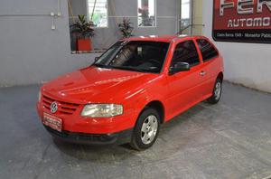 Volkswagen gol 1.6 con gnc  puertas color rojo