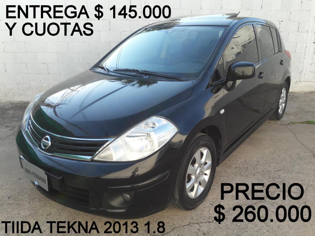 NISSAN TIIDA TEKNA  *FINANCIO UN 50*RECIBO MENOR*