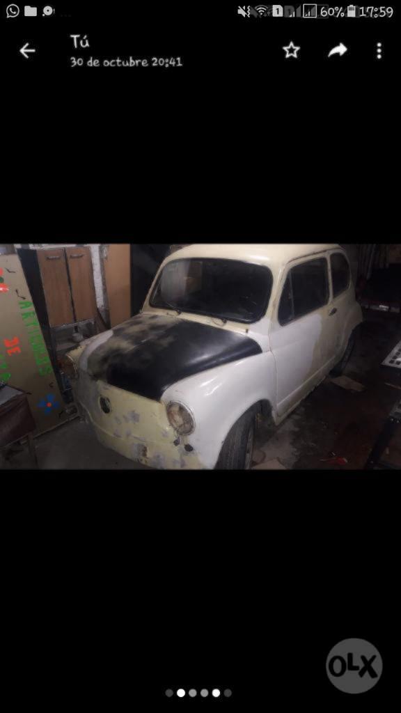 Permuto Mas Plata Fiat 600 por Moto!