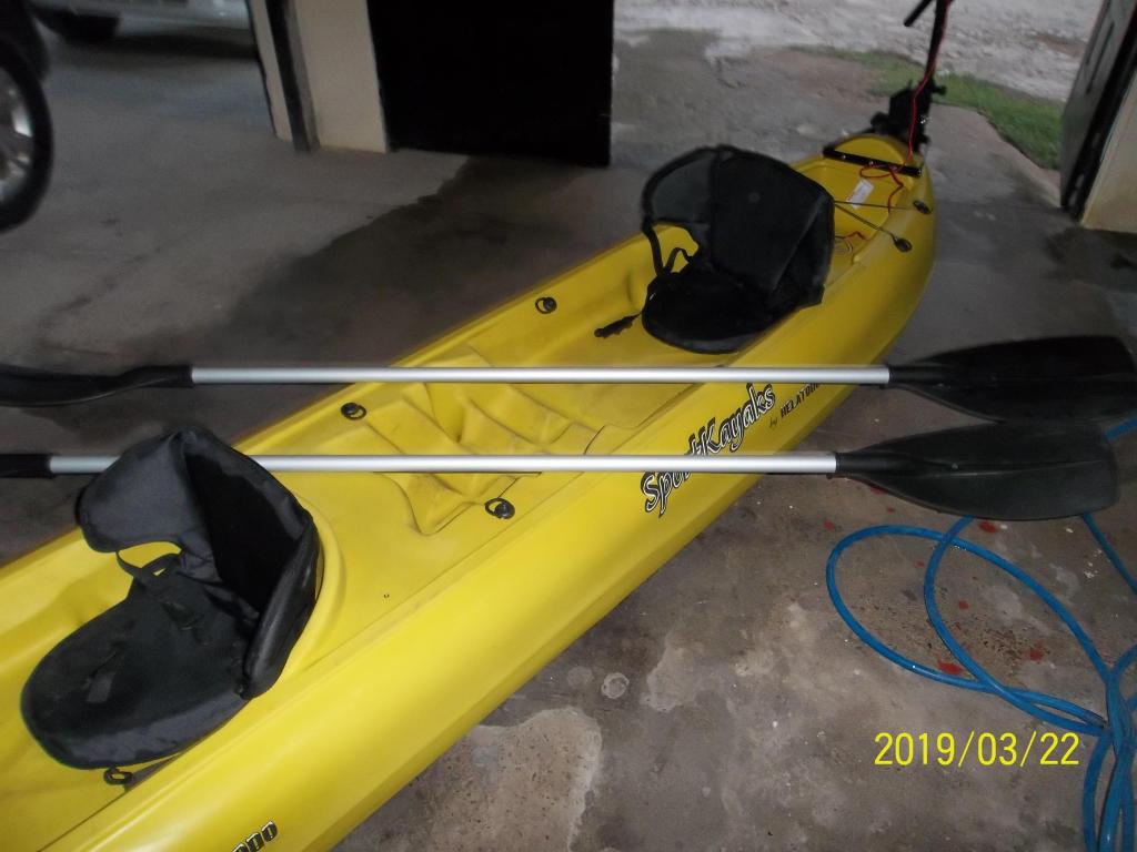 kayak doble con motor electrico