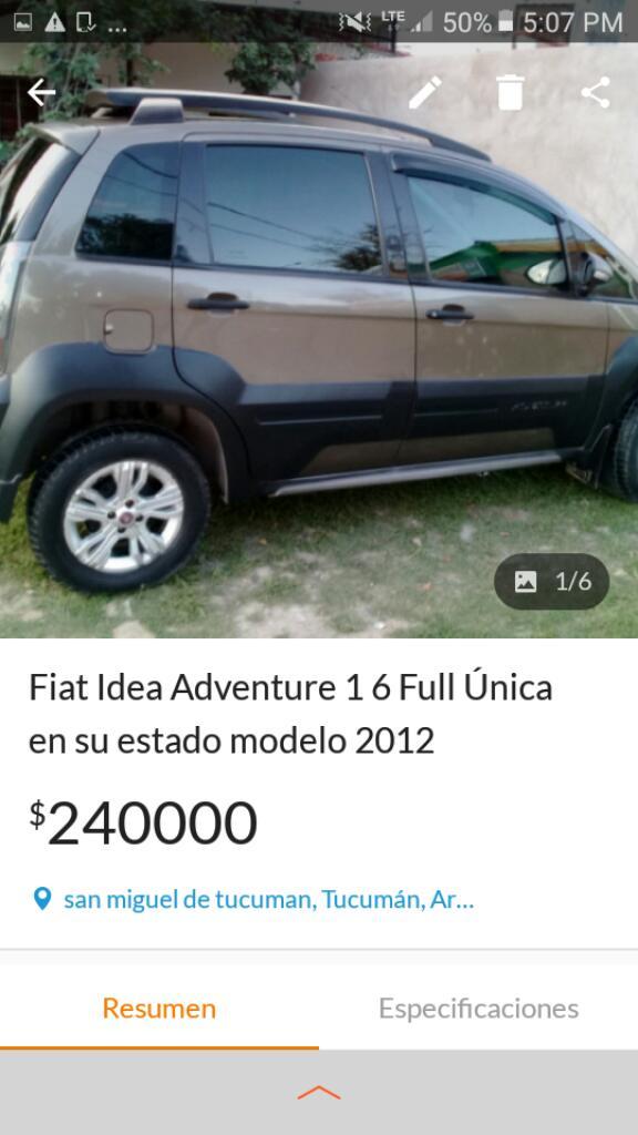 Fiat Idea Adventure 1.6 Full M Unica