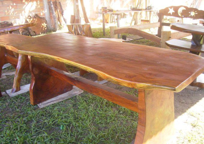 Mesa rustica para quincho