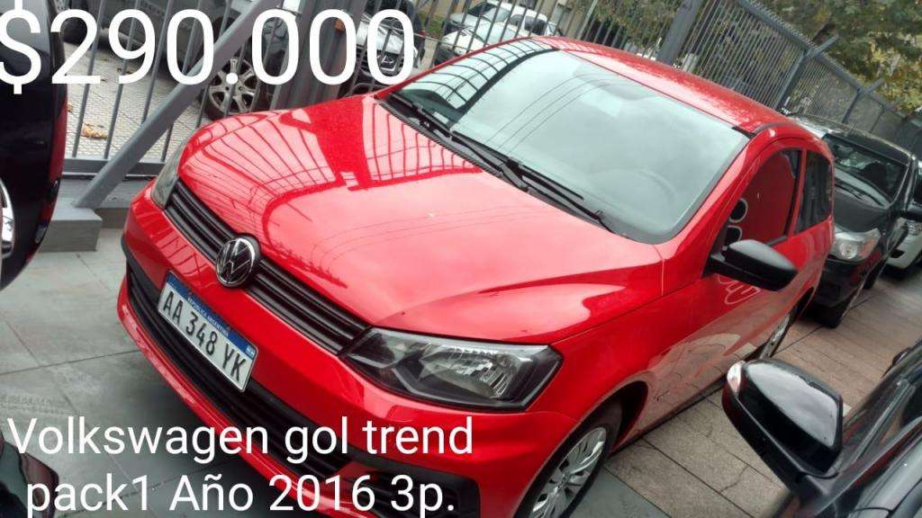 Urgente Vendo Volkswagen 3p Gol Trend Pack 
