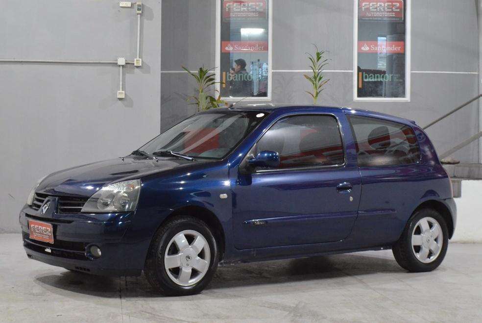 Renault clio dynamique 1.6 gnc  puertas - color azul