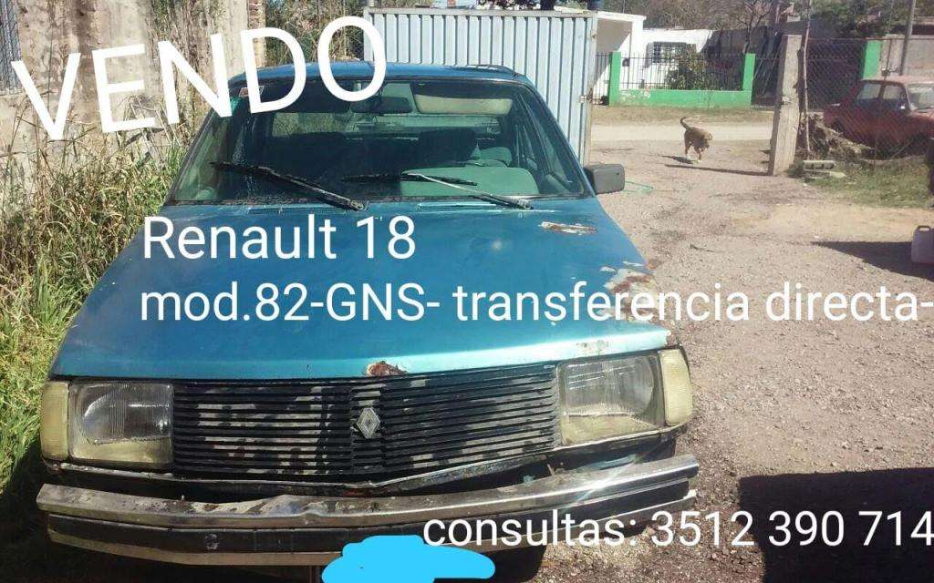 Renaul 18- MOTOR 2.0/ MOD 18/ GNC- muy buen precio!!