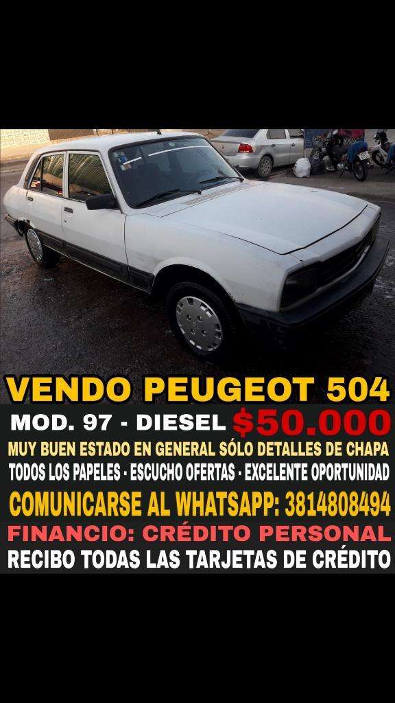 Peugeot 504 Mod 97 Diesel Vendo Financio