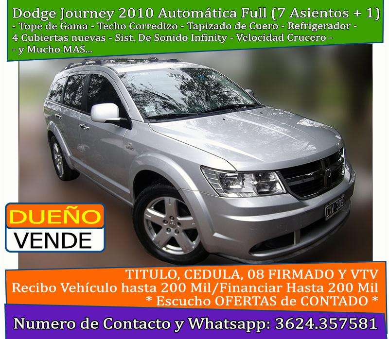 Dodge Journey 2.7 Rt Full 7 Asientos Con Techo Solar