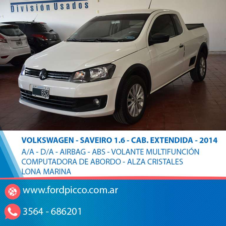 VOLKSWAGEN SAVEIRO 1.6 L/13 C/EXT SAFETY 