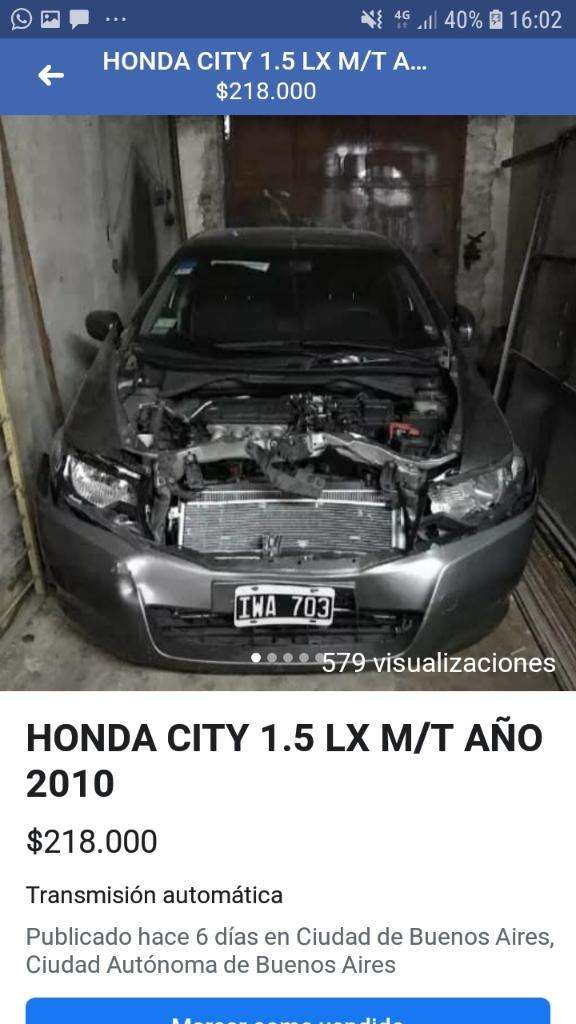 Honda City  Oportunidad