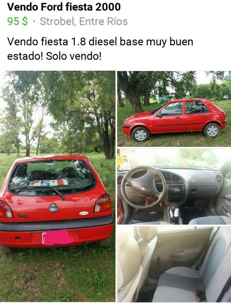 Vendo Fiesta  Diesel Muy Bueno