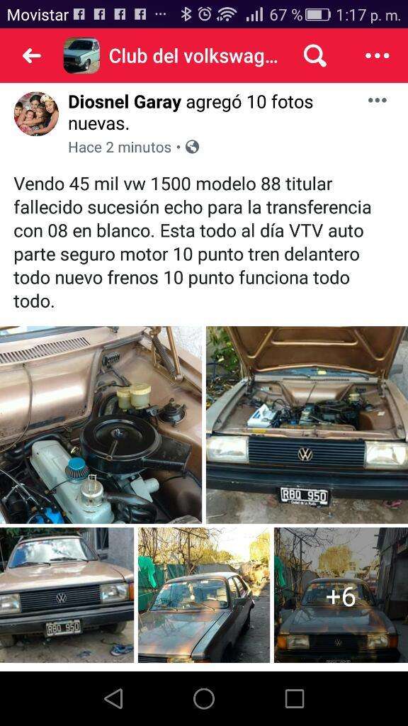 Vendo Vw  Andande Muy Bien