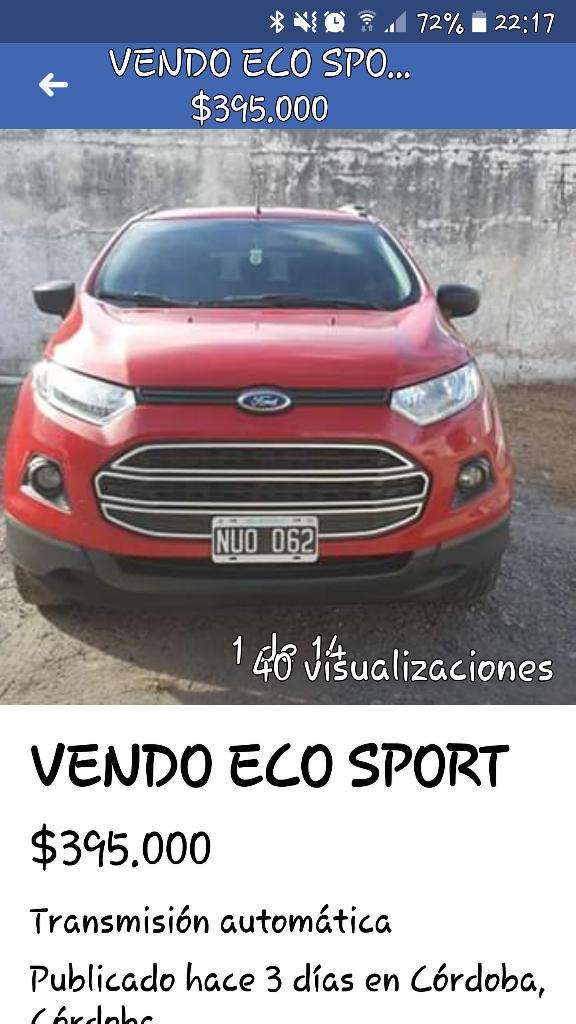 Vendo/permuto Eco Sport 