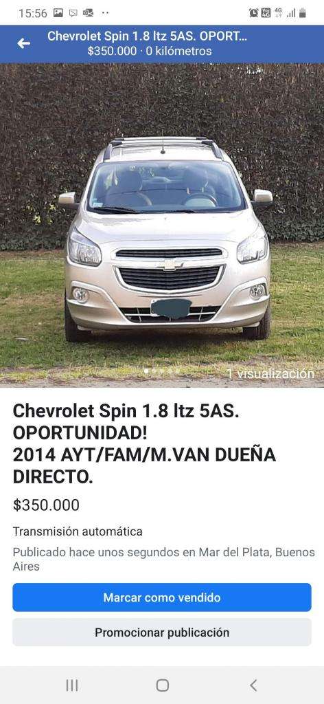 Chevrolet Spin Oportunidad EXCELENTE ESTADO
