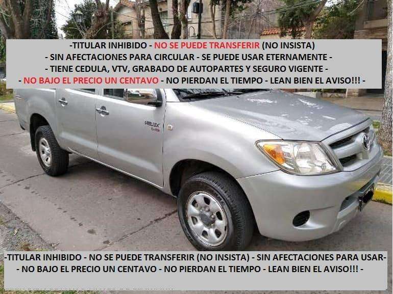TOYOTA HILUX D/C 2.5 TURBO DIESEL 4X2 AA DH IMPECABLE - LEER