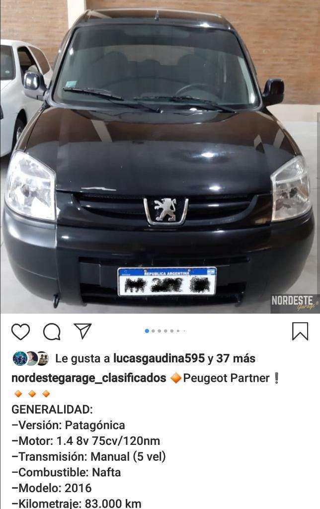 Peugeot Partner Patagonica (nafta)
