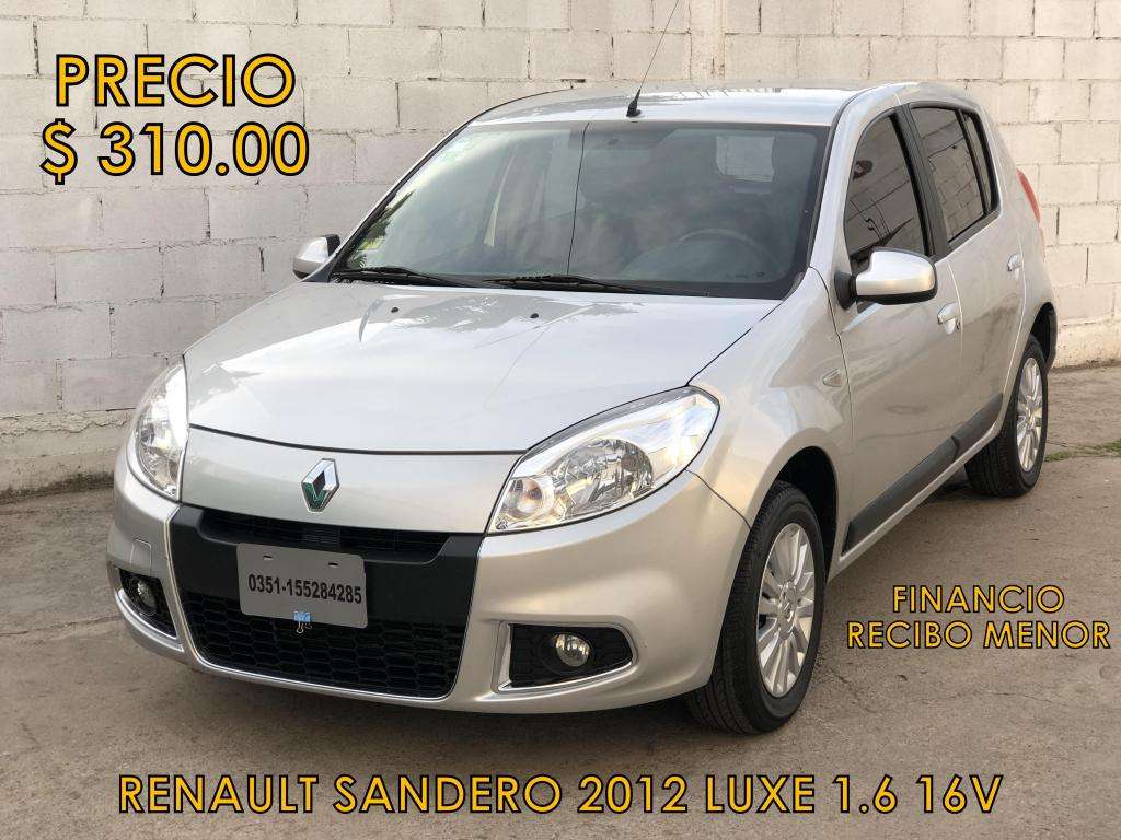 RENAULT SANDERO LUXE V *FINANCIO UN 50% *R.MENOR*